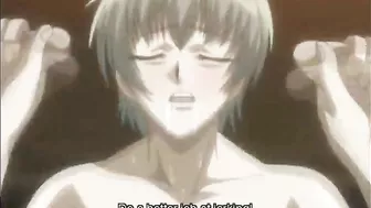 Hentai with big boobs gets whipped and dildoed wet pussy