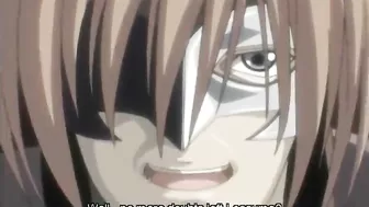 Hentai with big boobs gets whipped and dildoed wet pussy