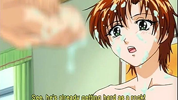 Hentai Shemale Lady Threesome Gangbanged with Anime Toons