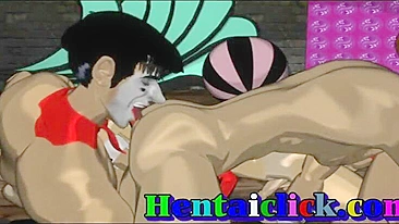 Gangbanged and Cummed by a Hentai Gay Hunk Group, Anime Gay Fuck