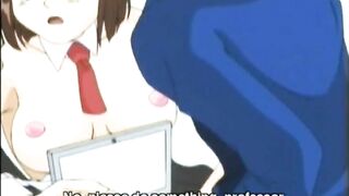 Hentai Maid Gets Carrot Shoved into Wet Pussy, Anime