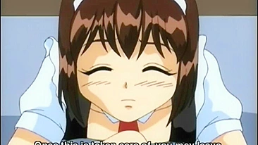 Hentai Maid Gets Carrot Shoved into Wet Pussy, Anime