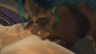 Busty Hentai Girl Gets Pussy Licked by her Boyfriend in Cartoon Anime