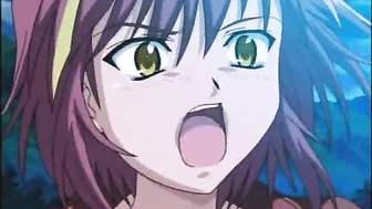 Shemale Hentai Gets Licked Her Bigcock in the Outdoor