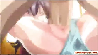 Bondage Cutie Gets Dildoed with Clothespins on her Tongue - Anime Hentai