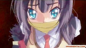 Hentai Cutie's Blindfolded Pleasure - A Japanese Anime Fantasy