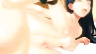 Busty Anime Shemale Fucks and Gets Bareback Fun