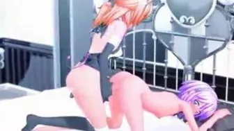 Horny Hentai Shemale Girl Bareback Fucked Fun