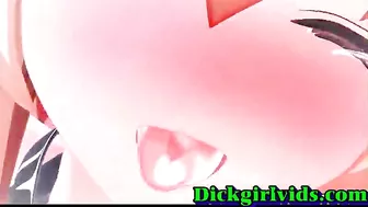 Horny Hentai Shemale Girl Bareback Fucked Fun