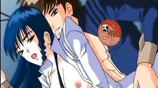 Hardcore Threesome With Hentai Babes in Cartoon Anime