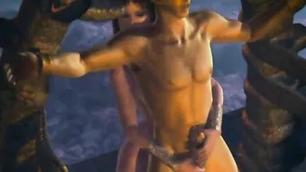 Horny Anime Ladies Get Hot Sex With Naked Hentai Guy