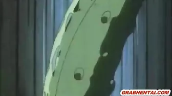 Hentai Gets Monster Tentacles Drilled by Caught Anime