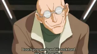 Chained Hentai Cutie Gets Vibrator By Bald Guy - A Sexy Video