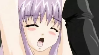 Chained Hentai Cutie Gets Vibrator By Bald Guy - A Sexy Video