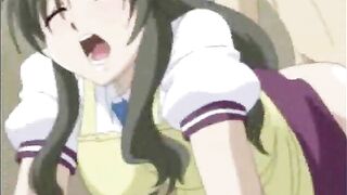 Maid Gets Licked and Poked in Hentai Anime Sex Scene