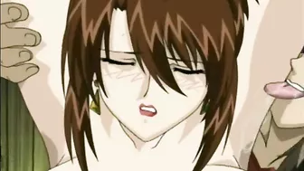 Bondage Hentai Teacher Gets Licked her Bigtits, anime, bondage, hentai