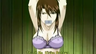 Bondage Hentai Teacher Gets Licked her Bigtits, anime, bondage, hentai