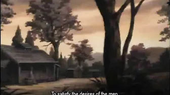 Japanese Hentai Gets Licked Her wet pussy and tits by bandits in Japan