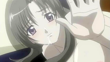 Hentai Nurse's Big Tits Get Squeezed While Captive with Muzzle