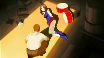 Bondage Hentai with Spread Pussy Gets Water Cannon