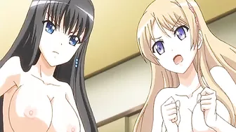 Japanese Anime Hentai - Two Busty Girls Share a Big Cock