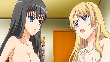 Japanese Anime Hentai - Two Busty Girls Share a Big Cock