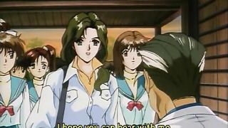 Japanese Schoolgirl Gets Poked by Old Pervert in Hentai Sex Romp