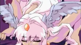 Busty Futagirls Fucking Hard Outside, hentai,  cartoon,  anime