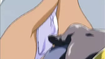 Busty Futagirls Fucking Hard Outside, hentai,  cartoon,  anime