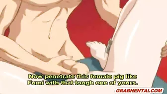 Chained Hentai Virgin With Muzzled Fucked By Blind Anime Guy, 80-100 chars