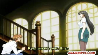 Chained Hentai Virgin With Muzzled Fucked By Blind Anime Guy, 80-100 chars