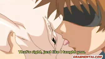 Chained Hentai Virgin With Muzzled Fucked By Blind Anime Guy, 80-100 chars