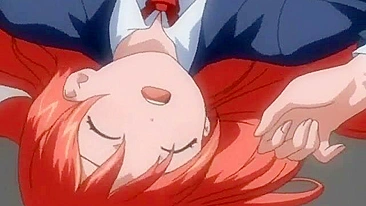 Redhead Futagirl's Anal Playtime in Cartoon Anime Hentai