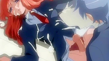 Redhead Futagirl's Anal Playtime in Cartoon Anime Hentai