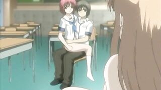 Bondage Hentai Sucking Cock and Cumming in Her Tits