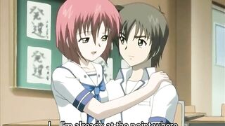 Bondage Hentai Sucking Cock and Cumming in Her Tits