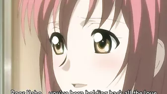 Bondage Hentai Sucking Cock and Cumming in Her Tits