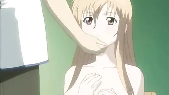 Bondage Hentai Sucking Cock and Cumming in Her Tits