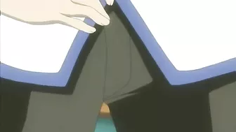 Bondage Hentai Sucking Cock and Cumming in Her Tits