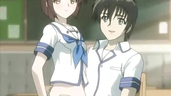 Bondage Hentai Sucking Cock and Cumming in Her Tits