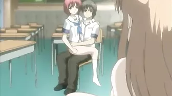 Bondage Hentai Sucking Cock and Cumming in Her Tits