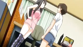 Japanese Hentai Bigtits Sucking Bigcock In Front Of Her Friend