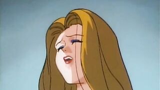 Shemale Hentai Big Cock Fucks Busty Anime With Dildo in Ass