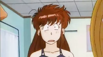 Shemale Hentai Big Cock Fucks Busty Anime With Dildo in Ass