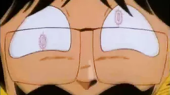 Shemale Hentai Big Cock Fucks Busty Anime With Dildo in Ass