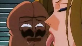 Shemale Hentai Big Cock Fucks Busty Anime With Dildo in Ass