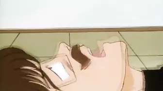 Shemale Hentai Big Cock Fucks Busty Anime With Dildo in Ass