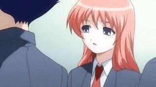 Busty Futagirl Gets Nipple and Dick Handjob in Hentai Cartoon Anime