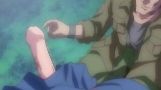 Busty Futagirl Gets Nipple and Dick Handjob in Hentai Cartoon Anime