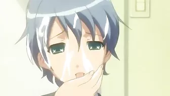 Busty Futagirl Gets Nipple and Dick Handjob in Hentai Cartoon Anime